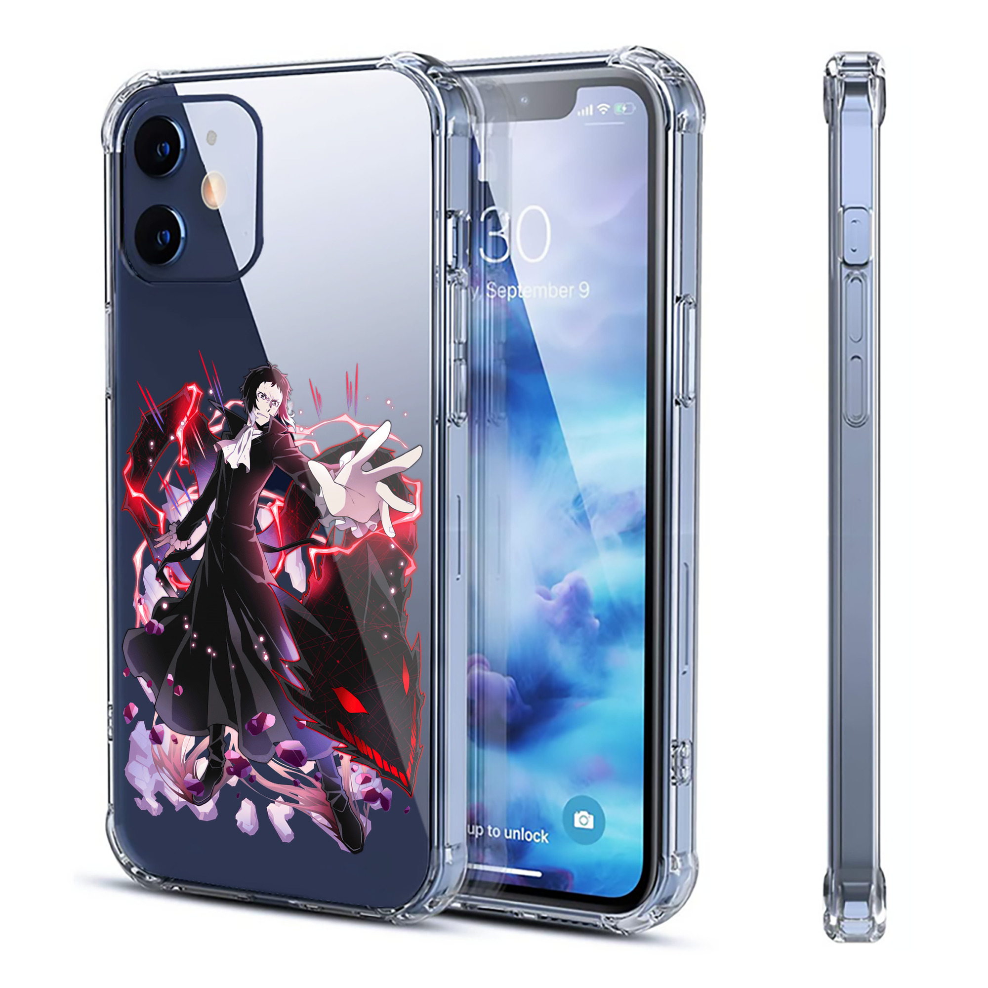 （画像用） 文豪ストレイドッグス Bungo Stray Dogs 【iPhone 12シリーズ対応】透明スマホケース（クリアソフトケース）